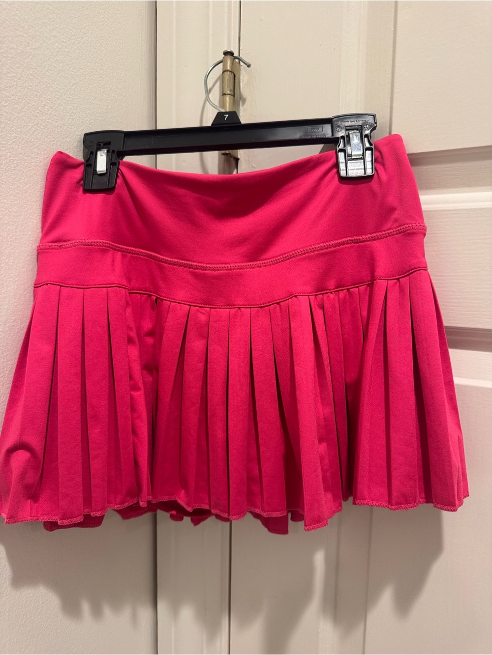 Hot pink GOLD HINGE tennis skirt